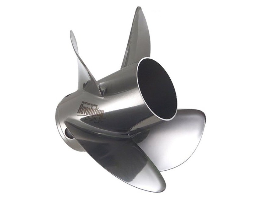 Mercury MerCruiser: RH 4 Blade 14 5/8 × 17" Revolution-4 Stainless Propeller